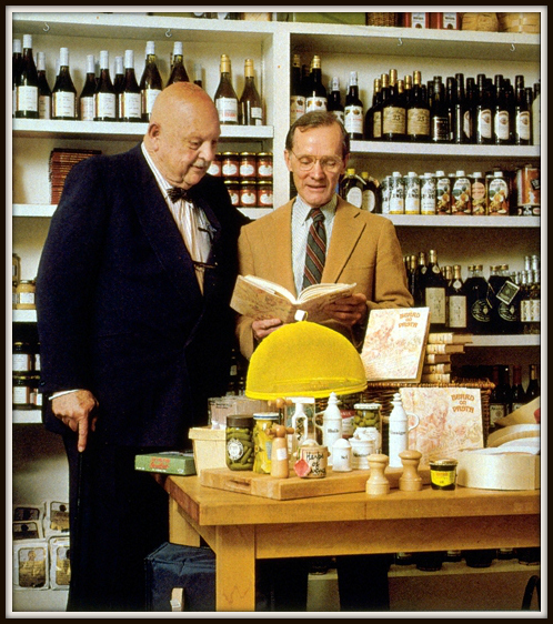 Chuck with James Beard at Sutter Street Store