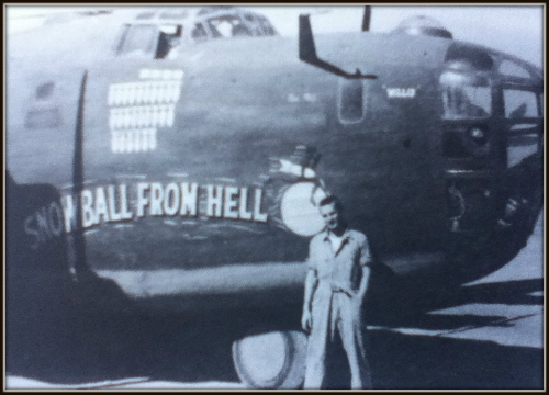 Chuck with WW II Airplane